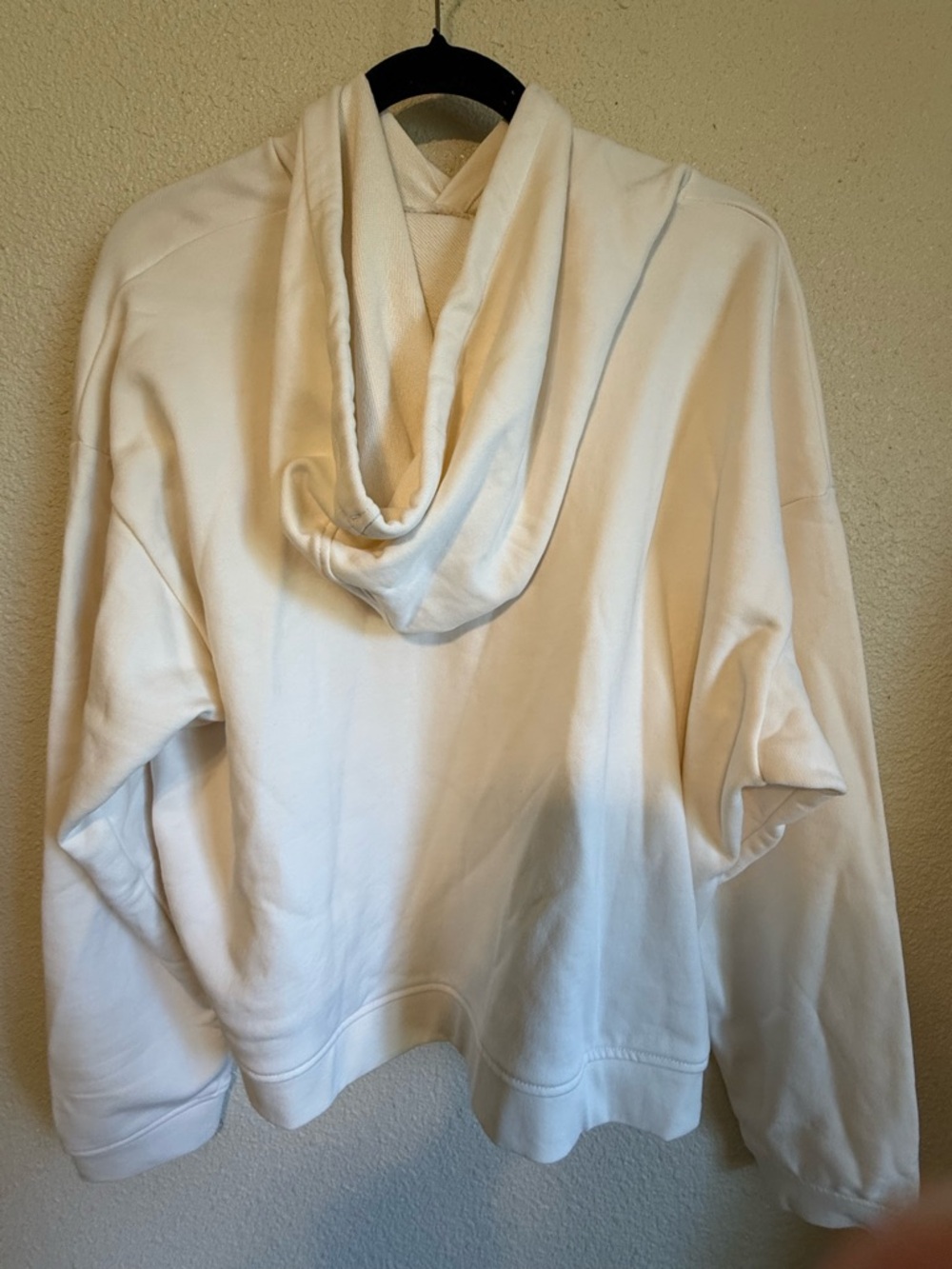 Everlane Cream Hoodie with Pink Lettering - Picture 4 of 6